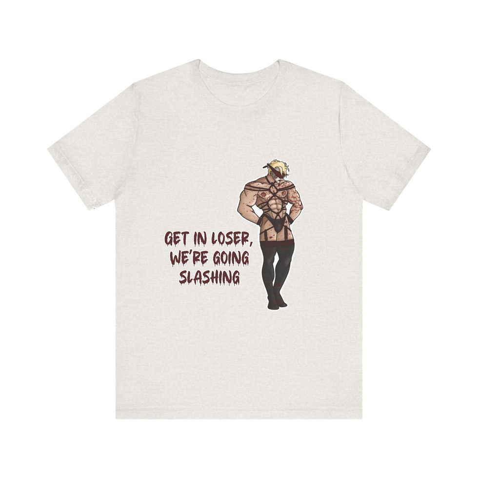 NSFW Jigsaw - "Get in loser, we're going slashing" | Unisex Short Sleeve Tee