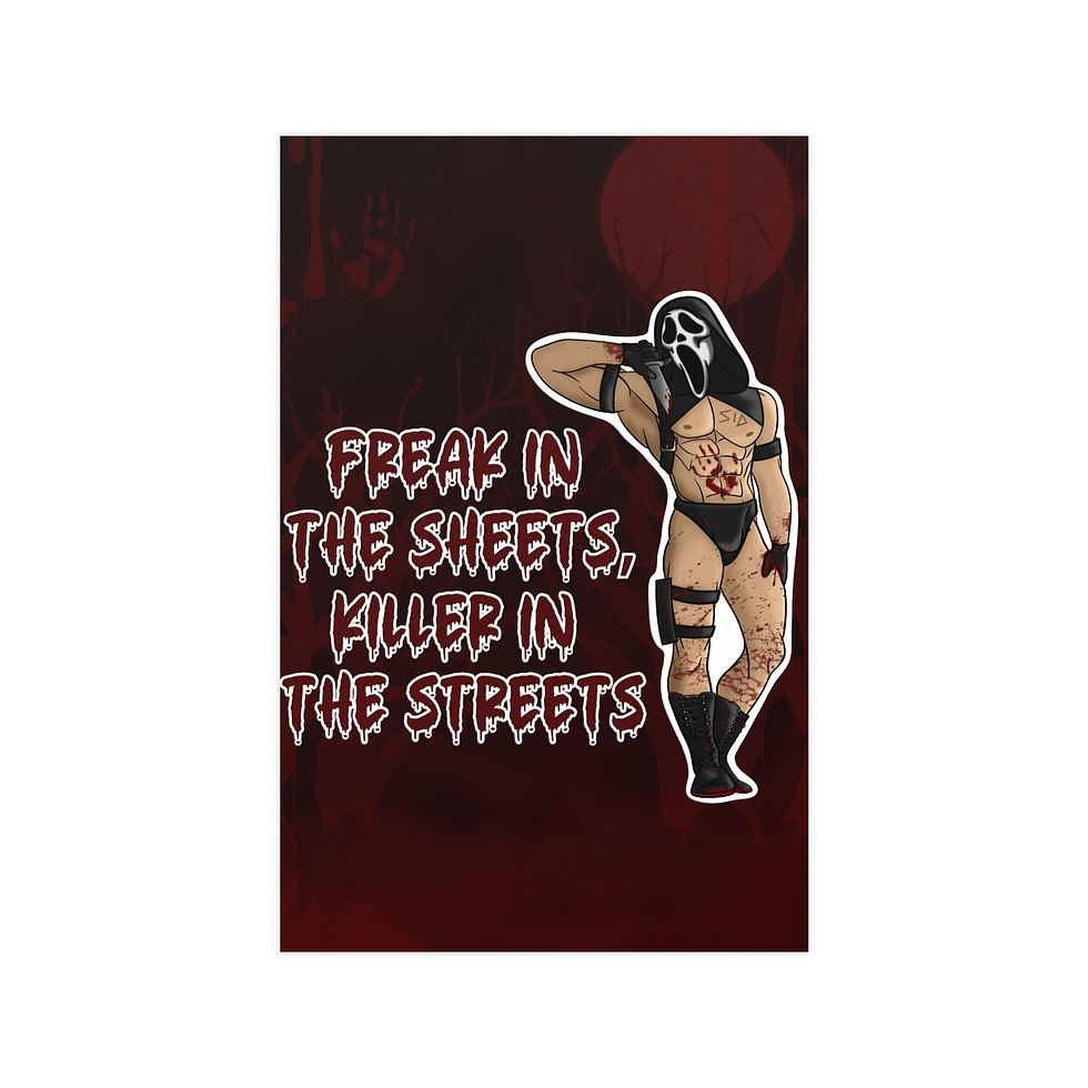 NSFW Ghostface - "Freak in the sheets..."  | Vertical Matte Posters