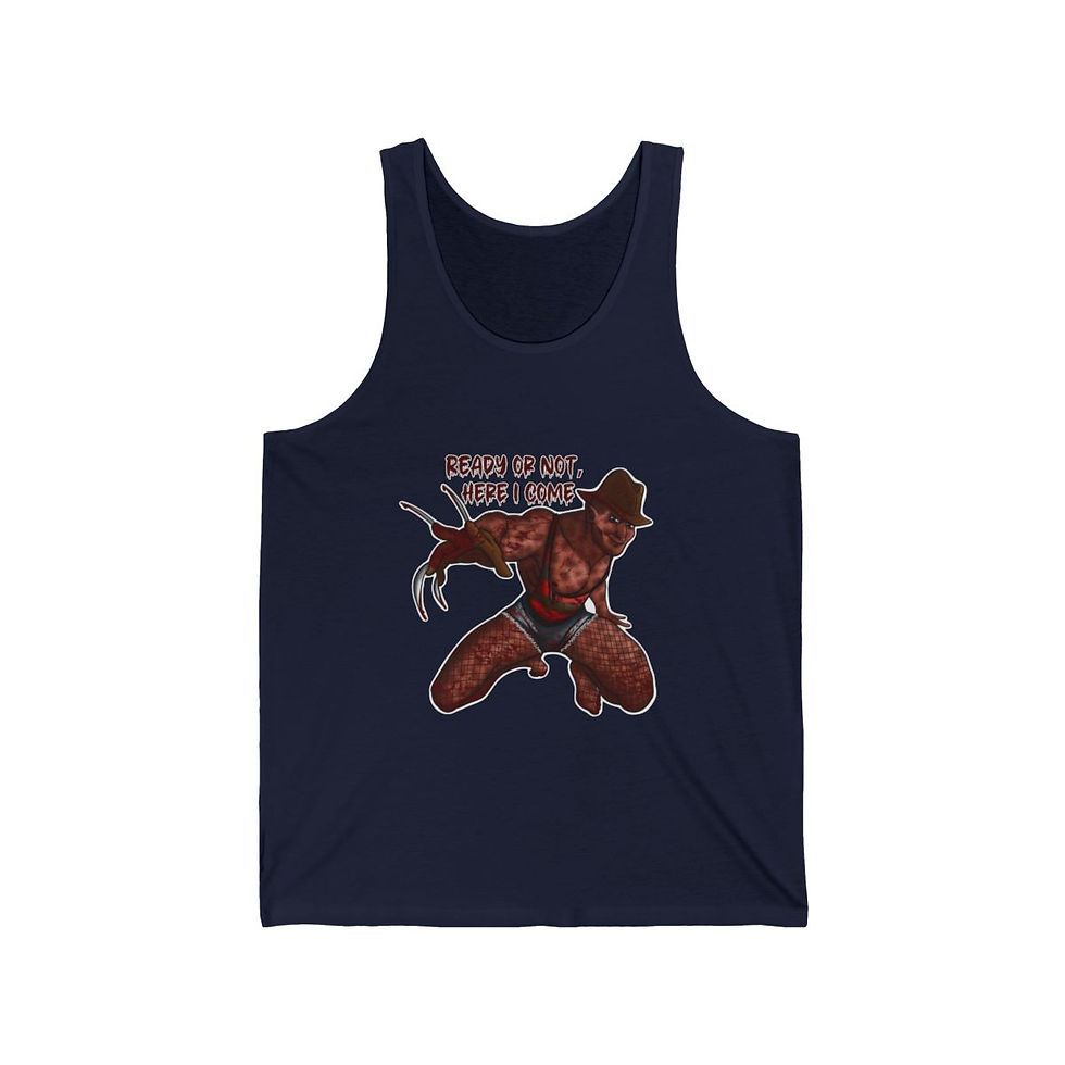 NSFW Freddy Krueger - "Ready or not here I come" | Unisex Tank