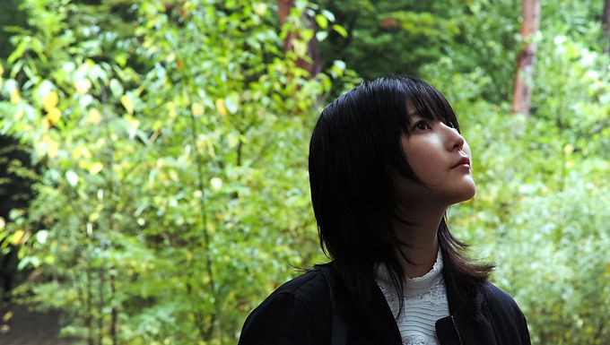 Amidst the misty rain's verdure