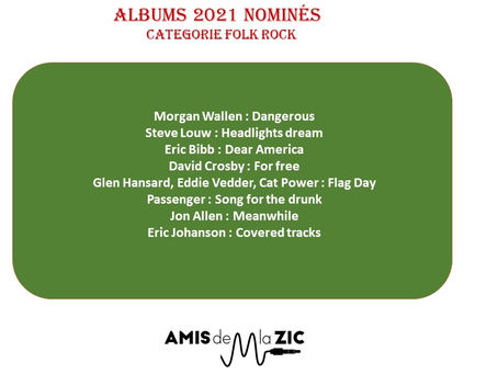 ALBUMS NOMINES 2021 : Catégorie Folk Rock
