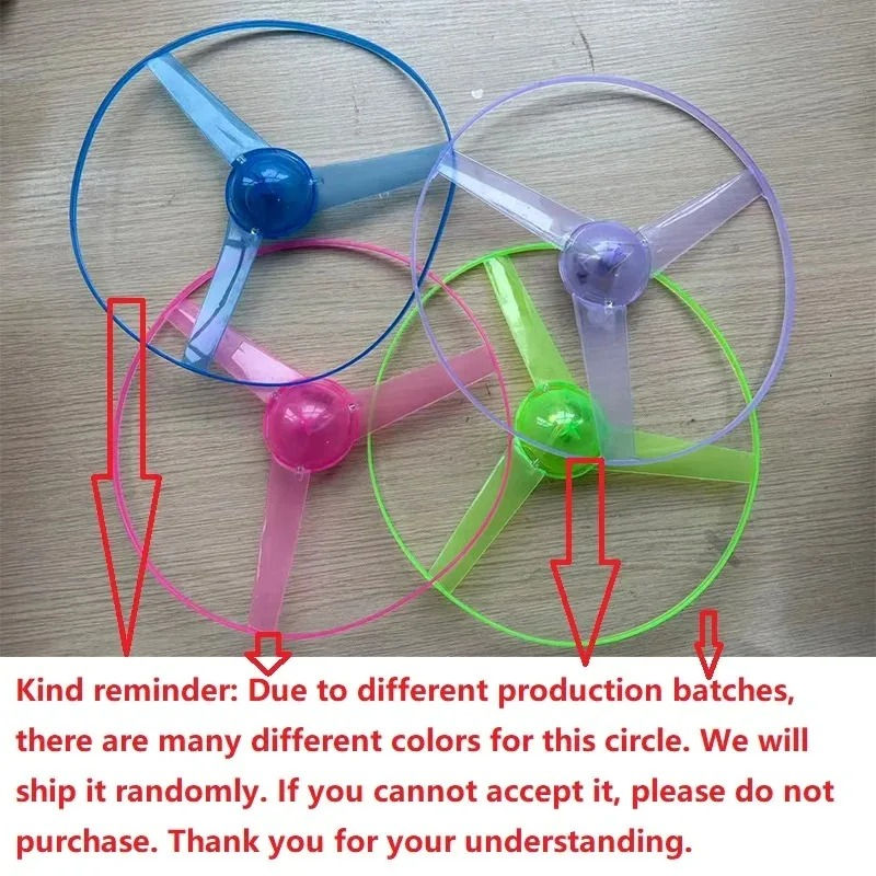 Thumbnail: Lighting Flying Disc Propeller Toy with Pull String Luminous UFO Spinning Top Ou