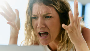 Anger outburst, an angry person