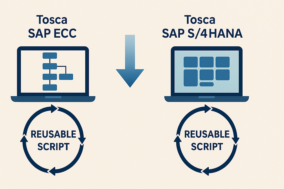 Tosca SAP ECC Scripts to Create SAP S/4HANA Tosca Scripts