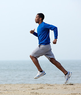 Running on Beach