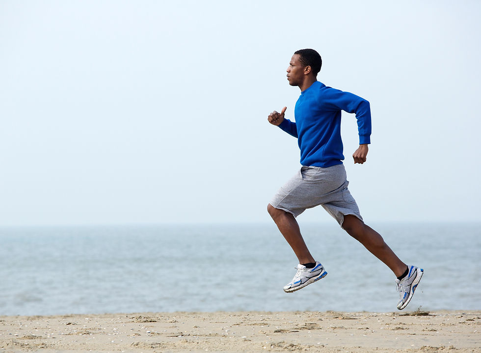 Carrera en la playa