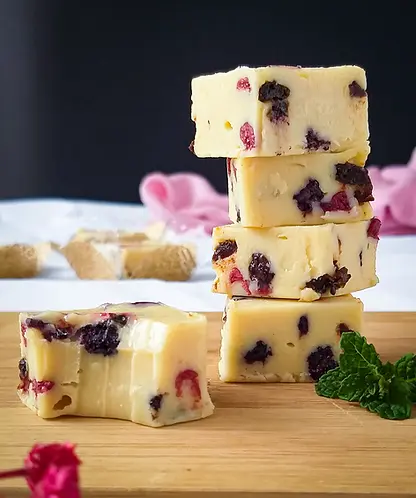 Fudge frutas vermelhas