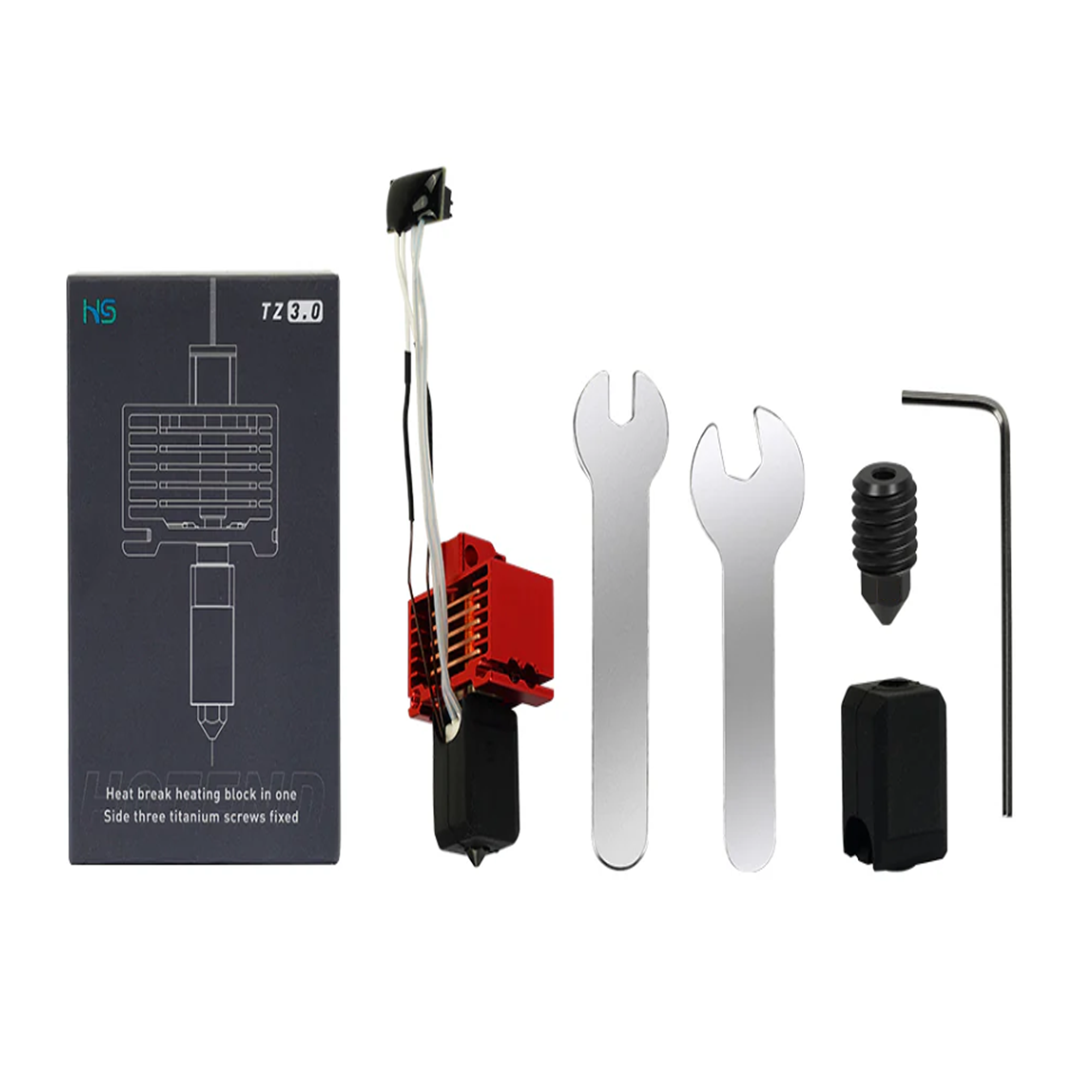 H2775 Hotend Bambu Lab Tz V3 P1 0.4mm 24v Acero Endur