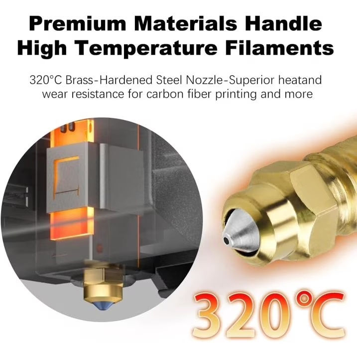 Miniatura: H2905 Hotend Elegoo Centauri Carbon 0.4mm 1.75mm 24v 60w Acero Inoxidable