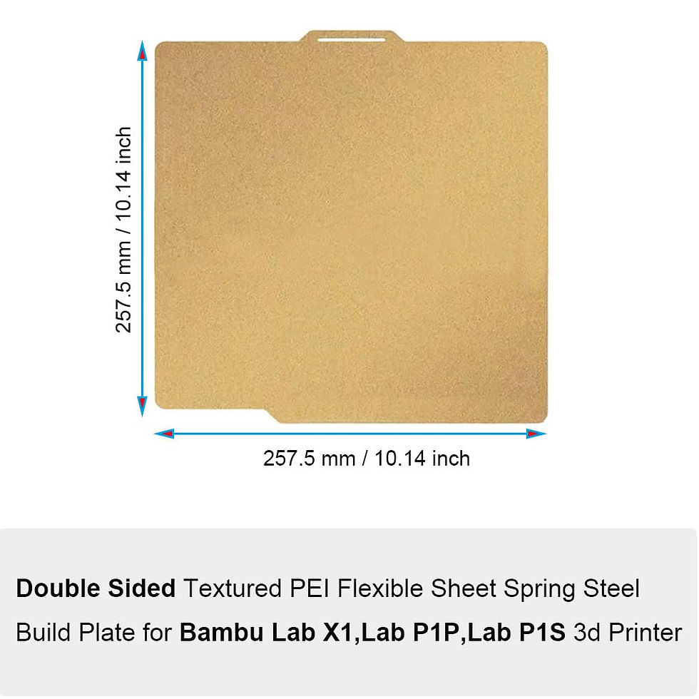 Miniatura: M2371 Placa Magnetica Bambu Lab X1 PEI Texturizado 25.7cm
