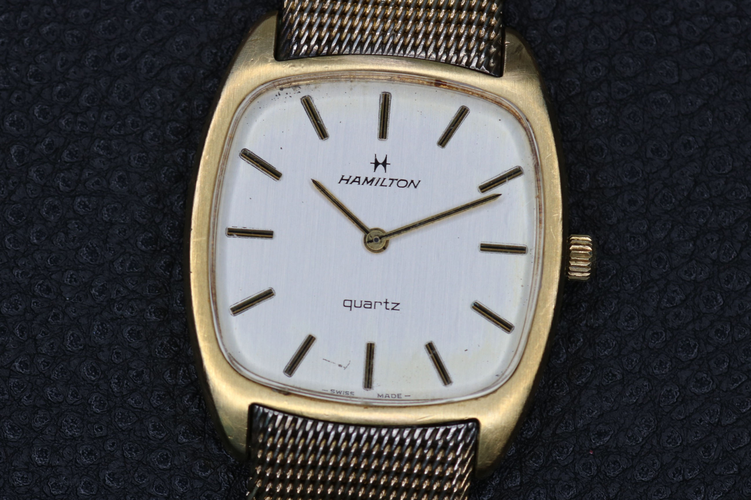 Hamilton Quartz Push Button 14k Gold Filled