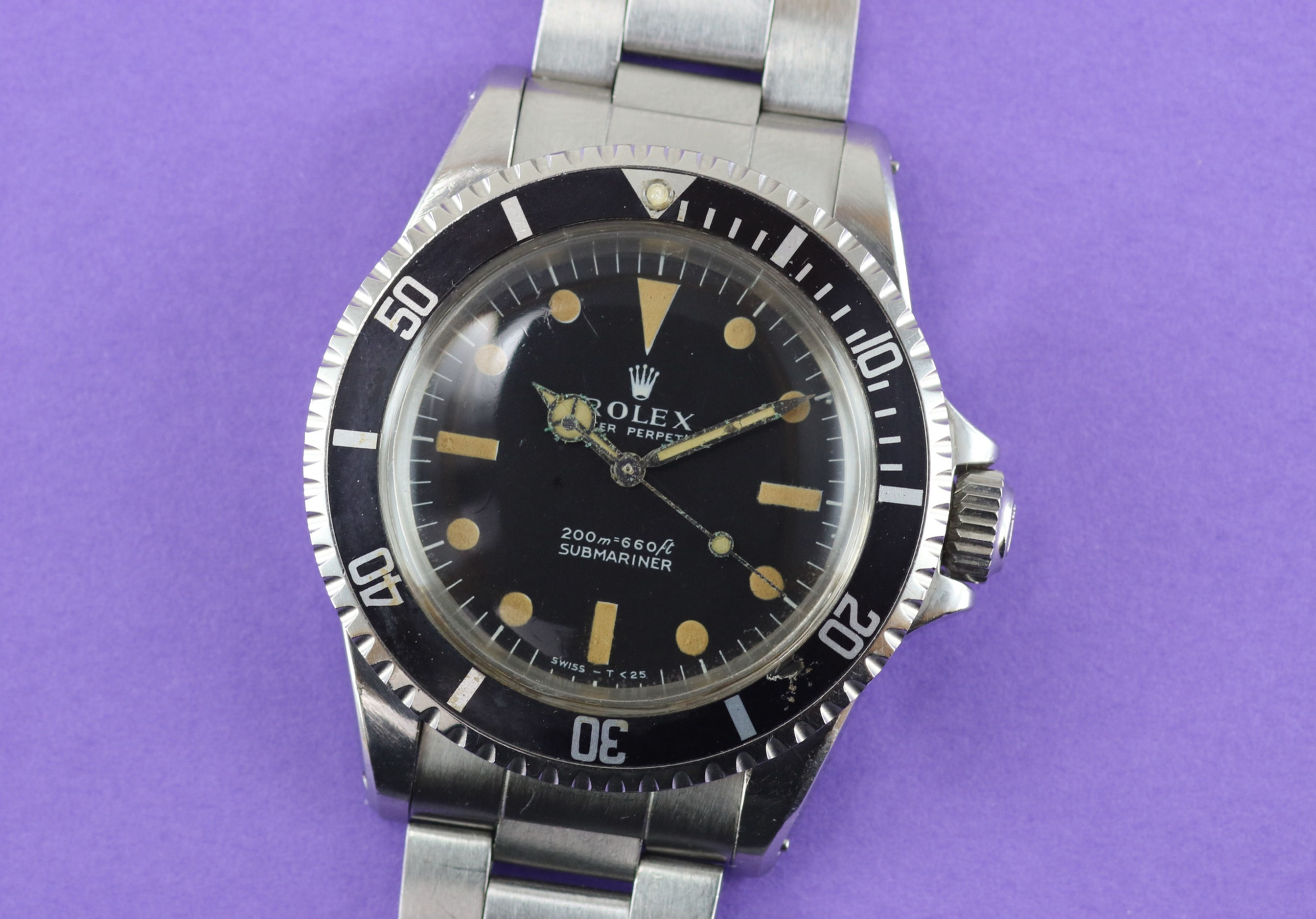 1969 Rolex Submariner ref. 5513 Meters First w/ Pumpkin Patina
