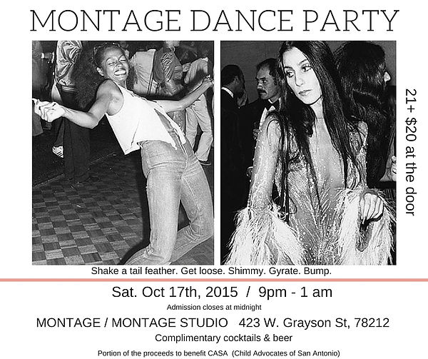 Montage Dance Party Flyer featuring Cher