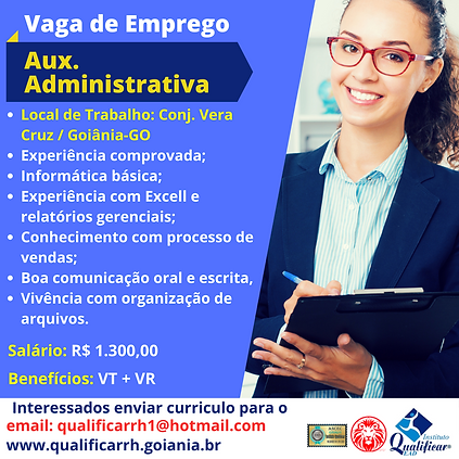 VAGA AUX. ADMINISTRATIVA_BENEFIQUE - qualificar rh .png