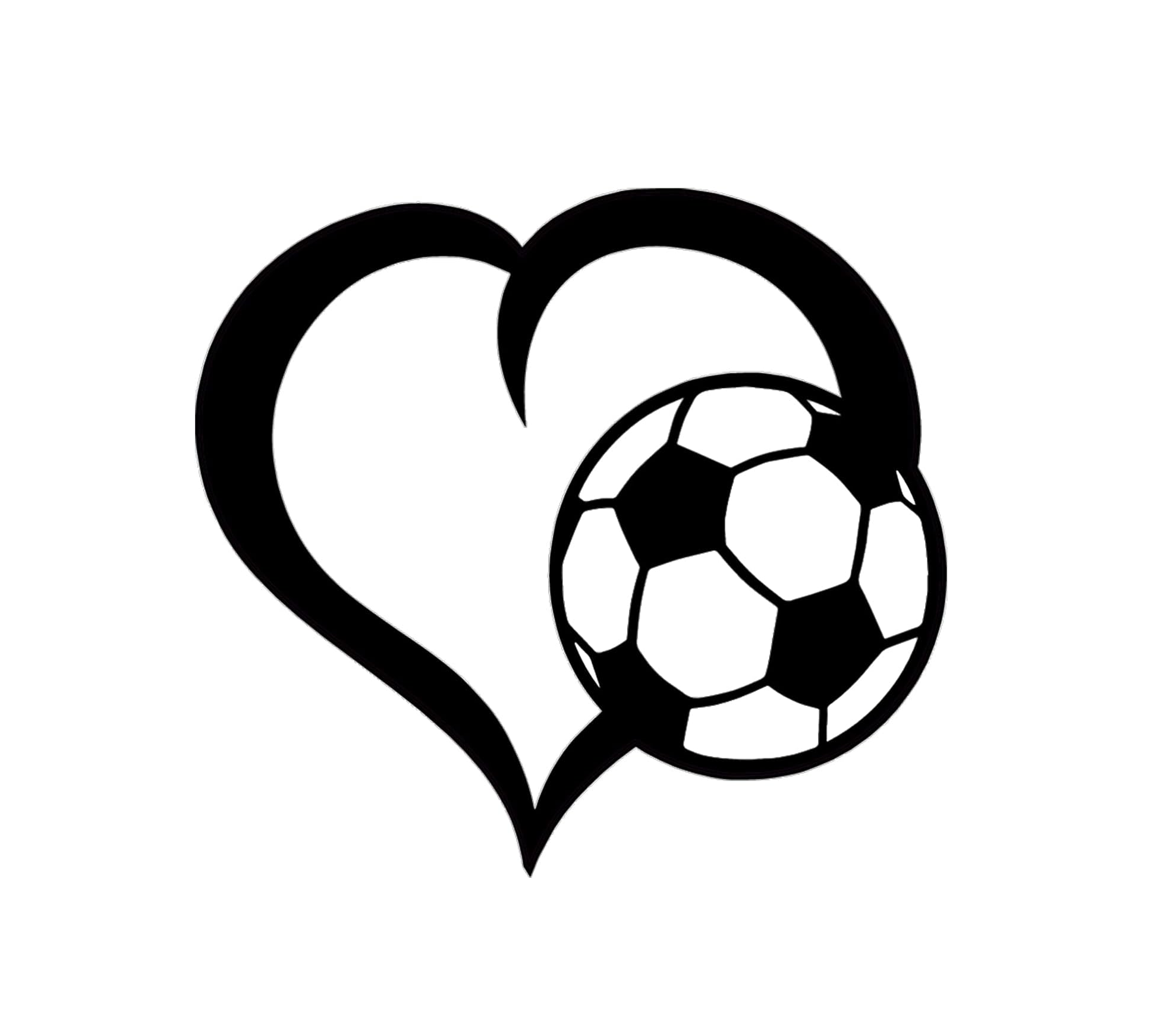 Soccer Ball Heart Magnet