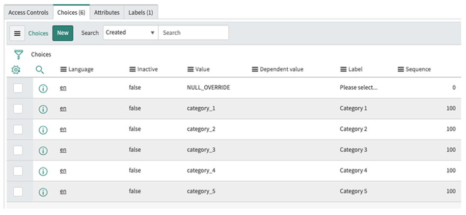 Add Multiple Choice List