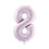 Thumbnail: Folieballon cijfer 0–9 – Paars (72 cm)