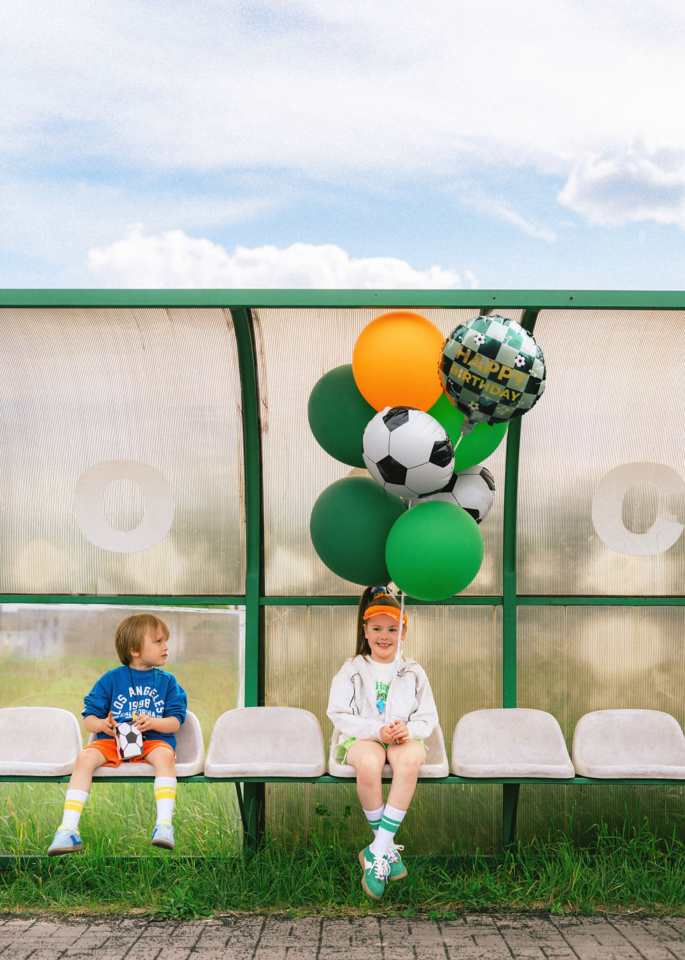 Thumbnail: Ballon Happy Birthday voetbalthema