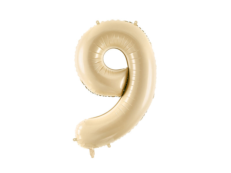 Thumbnail: Folieballon cijfer 0–9 – beige ( 72cm)