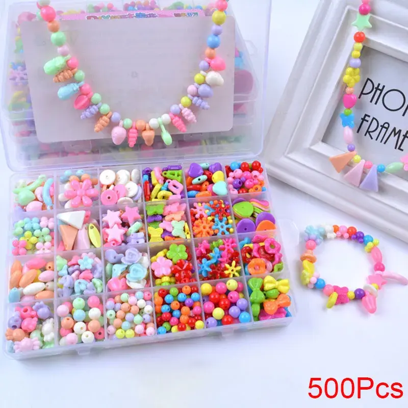Thumbnail: DIY Handmade Beaded Toy With Accessory Set Children Creative Jewelry Making