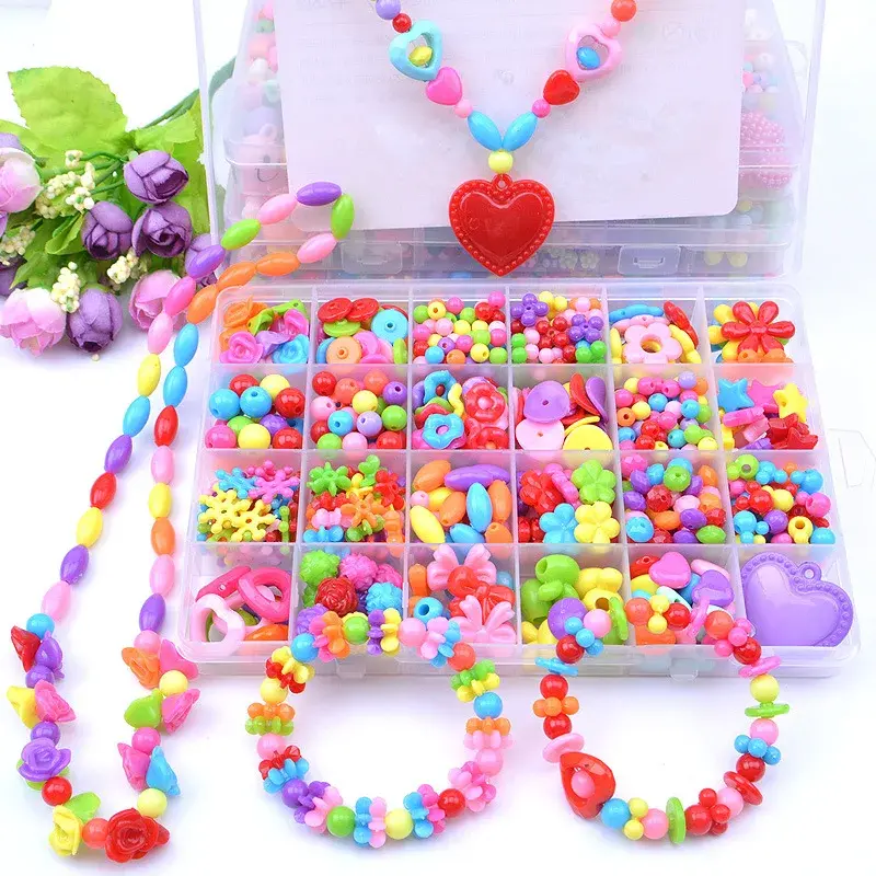 Thumbnail: DIY Handmade Beaded Toy With Accessory Set Children Creative Jewelry Making