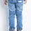 Thumbnail: Biker Jeans Light Wash