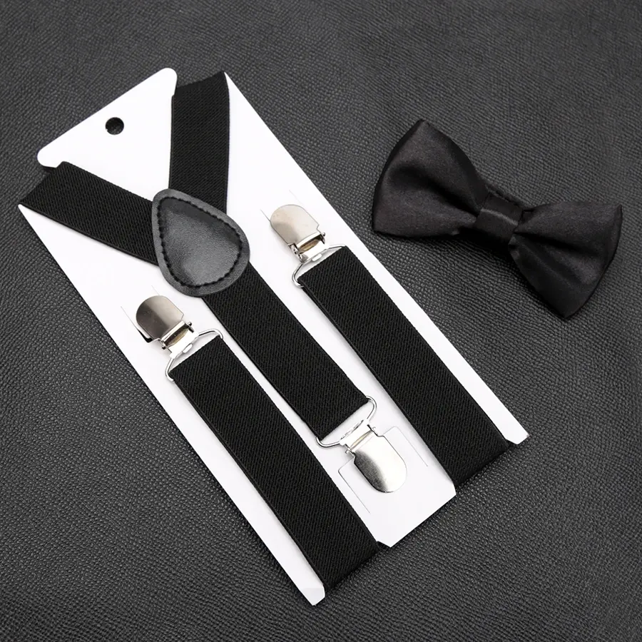 Thumbnail: Kids Suspenders With Bowtie Fashion
