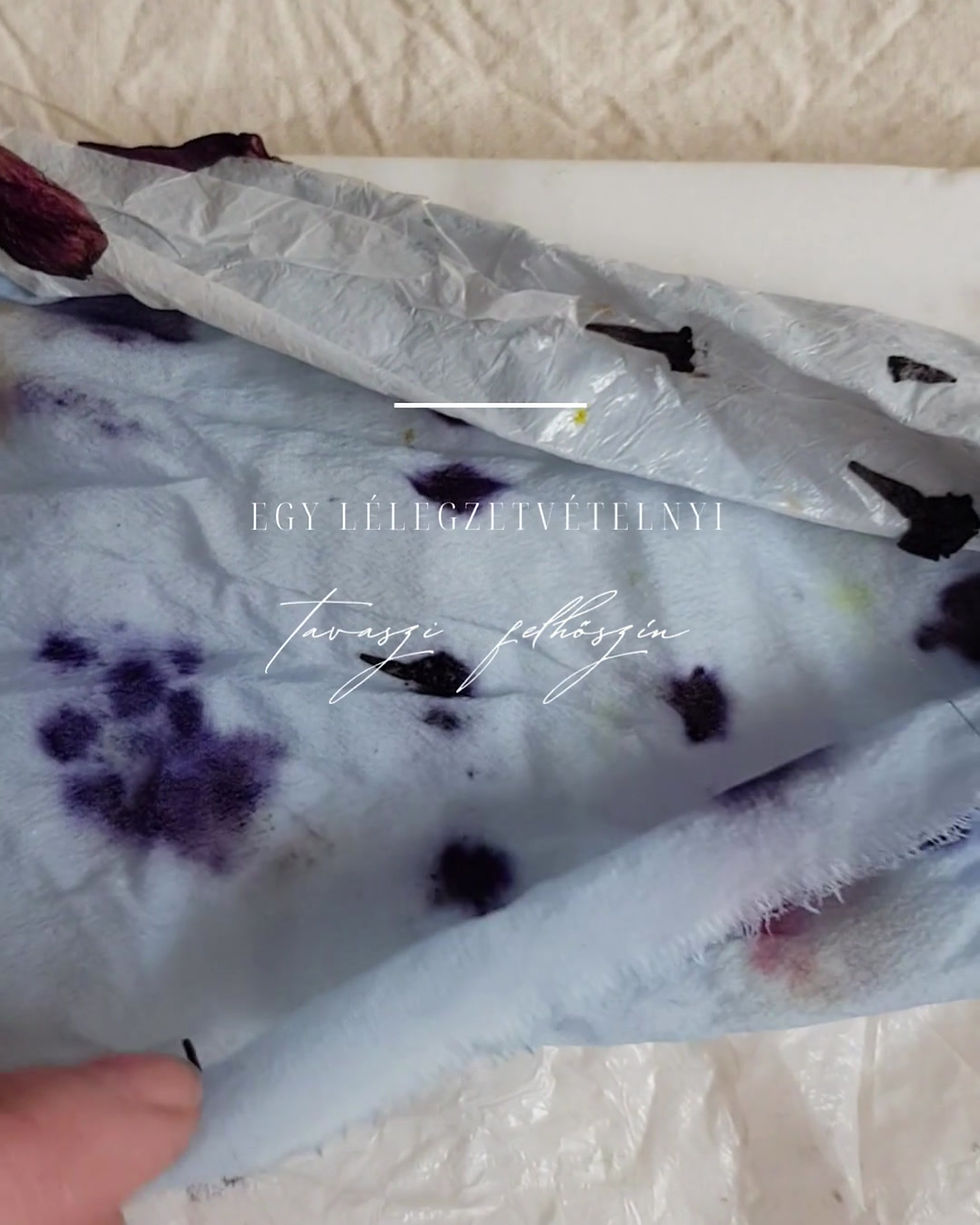 Thumbnail: Anemone, plant dyed silk ribbon