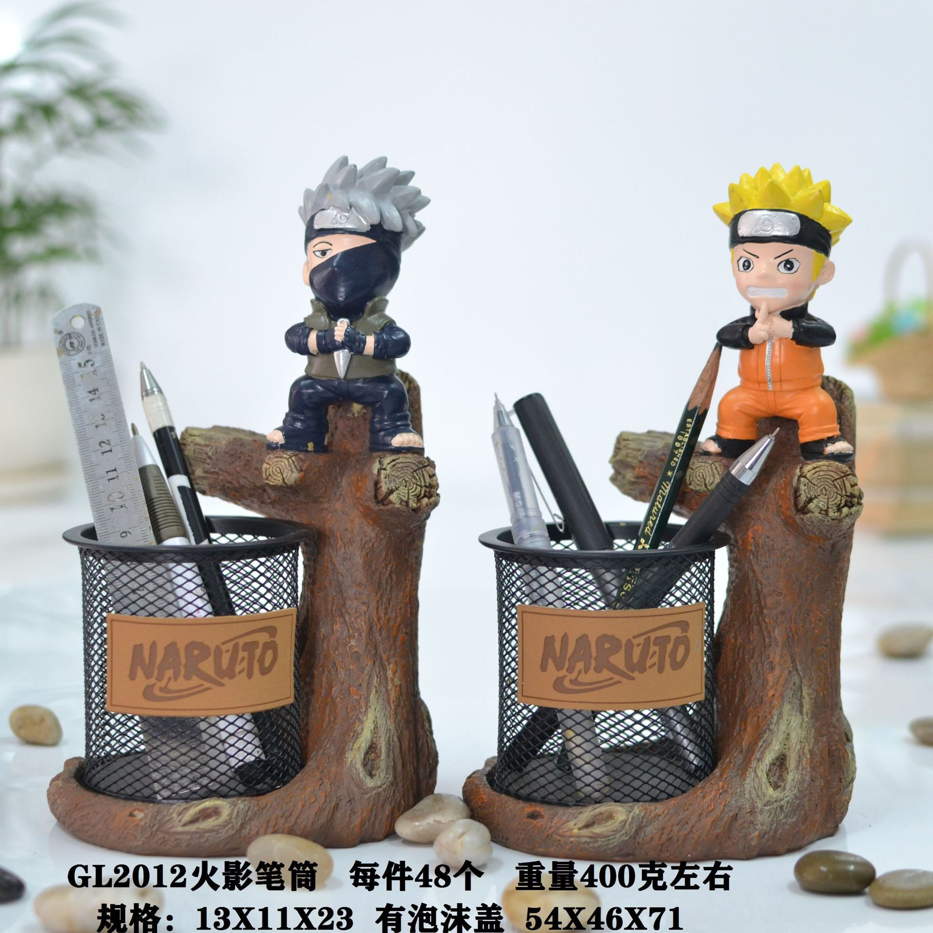 Naruto Pen Container Office Desk Desktop Decoration