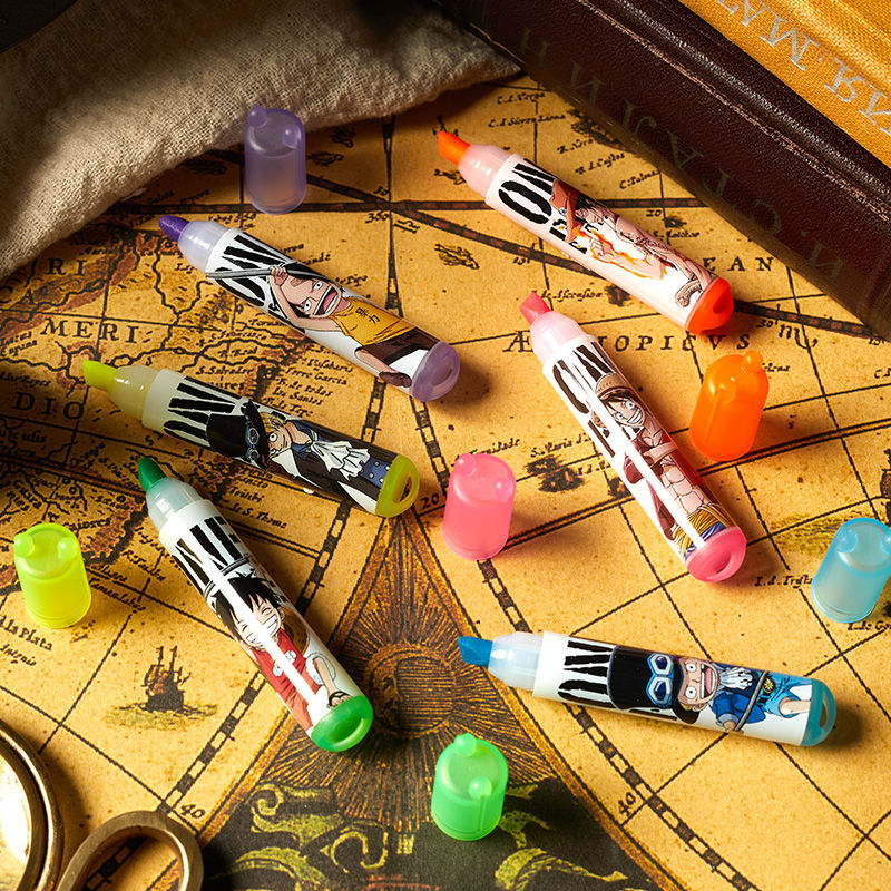 Thumbnail: 6 Colors Highlighter Pen Fluorescence One Piece Stationery