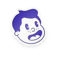 La mascotte "houpette" bleue