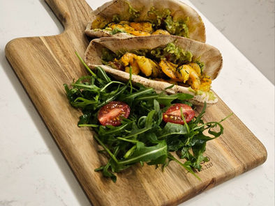 Ελαφριές Τορτίγιες με Γαρίδες & Φρέσκα Αρώματα