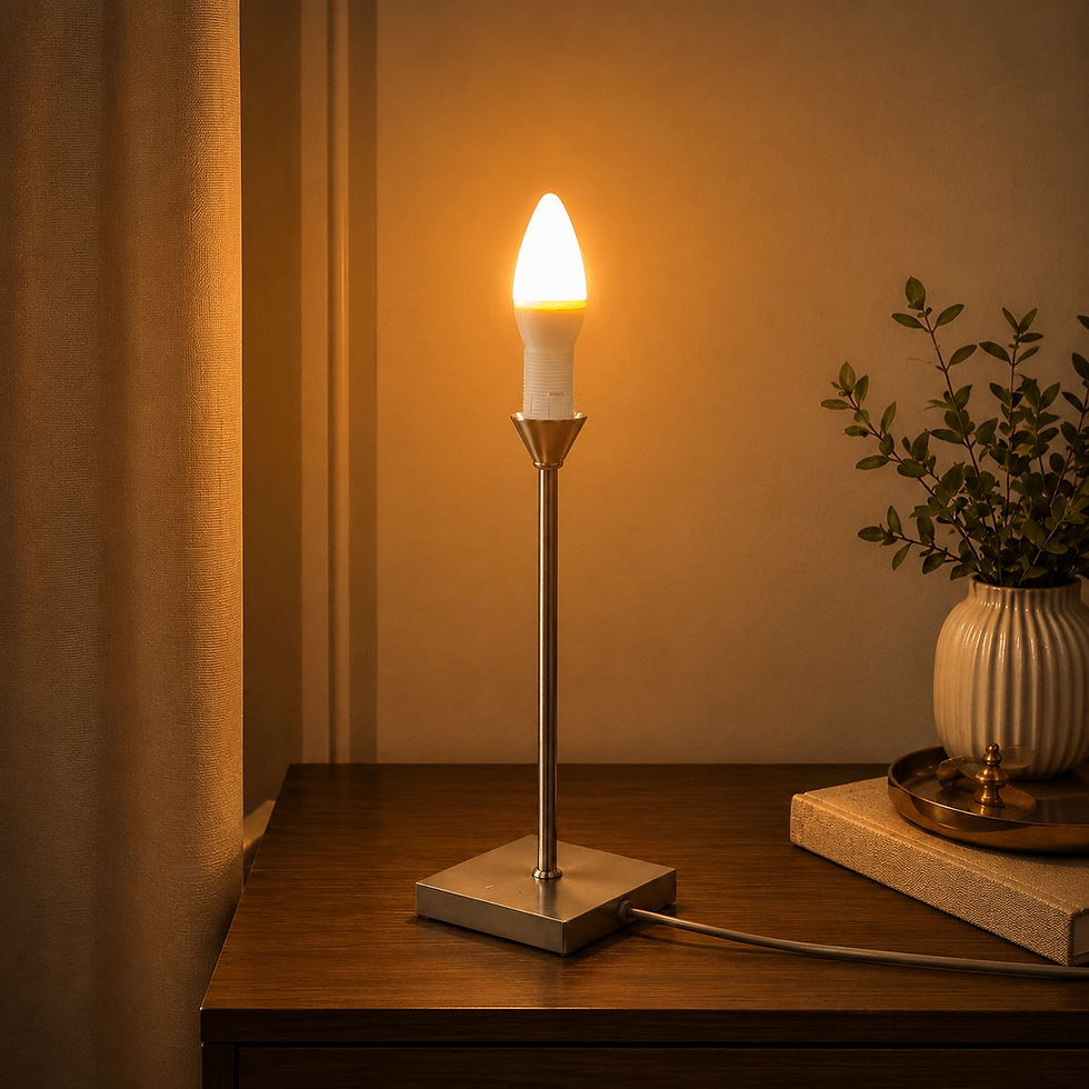 VIVO Candle Bulb E14 amberlamp in tafellamp met warm blauwlichtvrij avondlicht