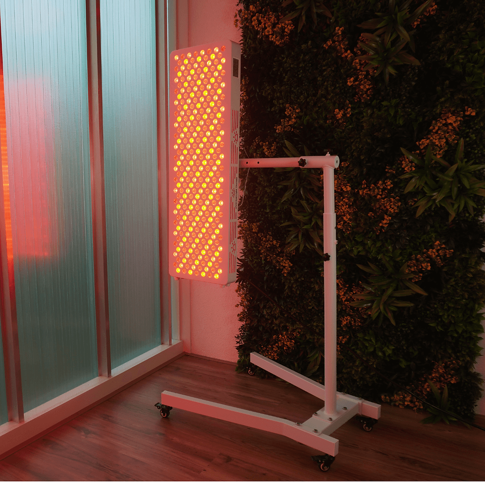 Close-up van actieve rood en near-infrared LEDs van de VIVO Lux 300 S.2