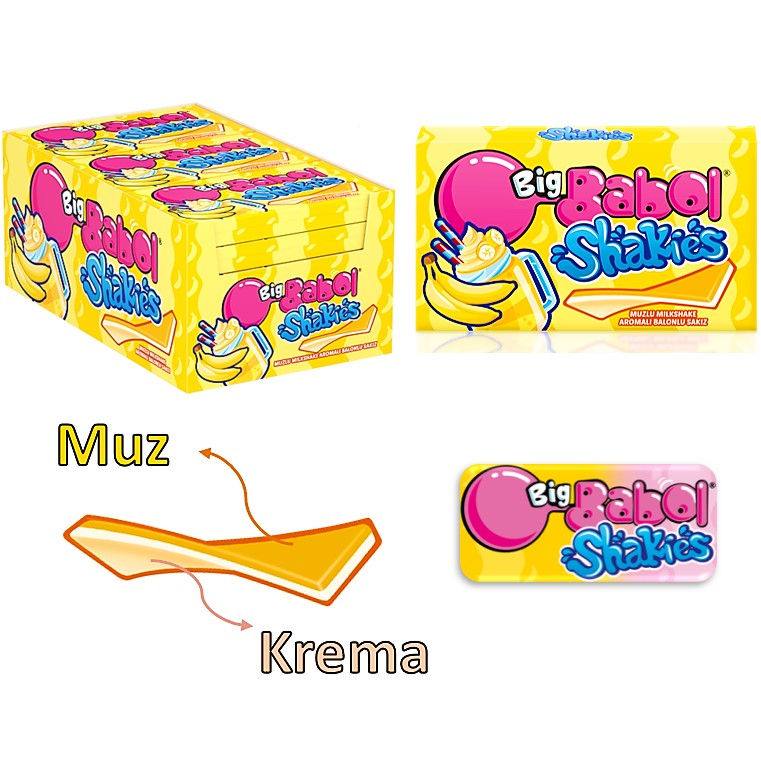 Küçük resim: Big Babol Cüzdan Shaikes Sakız 18 x 26 gr
