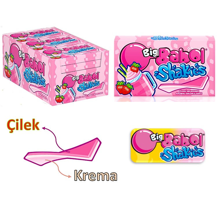 Küçük resim: Big Babol Cüzdan Shaikes Sakız 18 x 26 gr