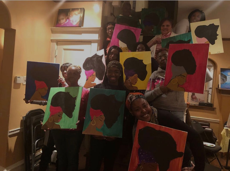 Mother Africa Painting with LCS