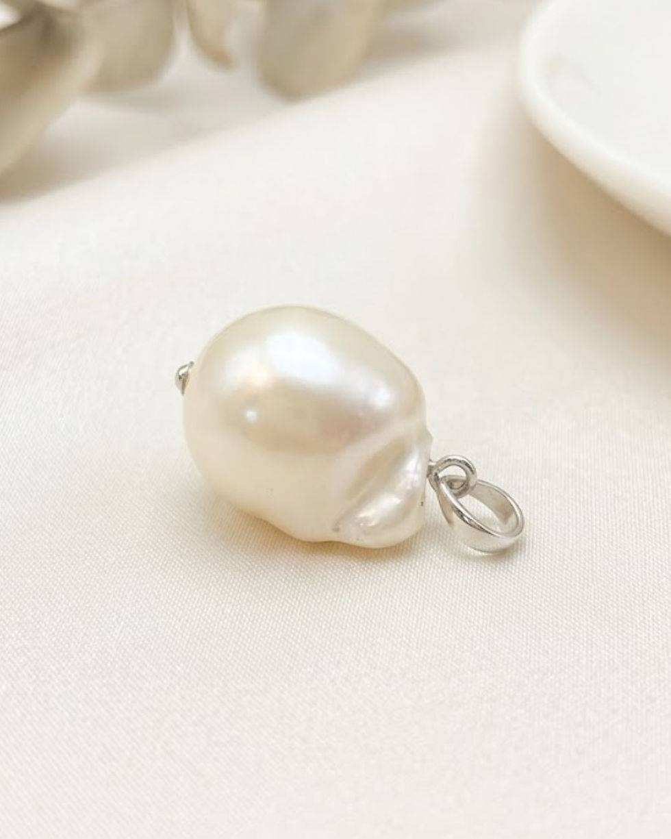 Thumbnail: layered necklace pearl pendant charm