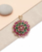 Bold gemstone necklace pendant for women unique design