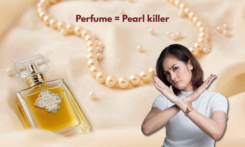 can perfume damage pearl jewelry