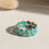Thumbnail: december birthstone turquoise band ring