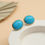 Thumbnail: 14k gold turquoise earrings everyday gemstone jewelry