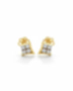 elegant kite diamond earrings gold