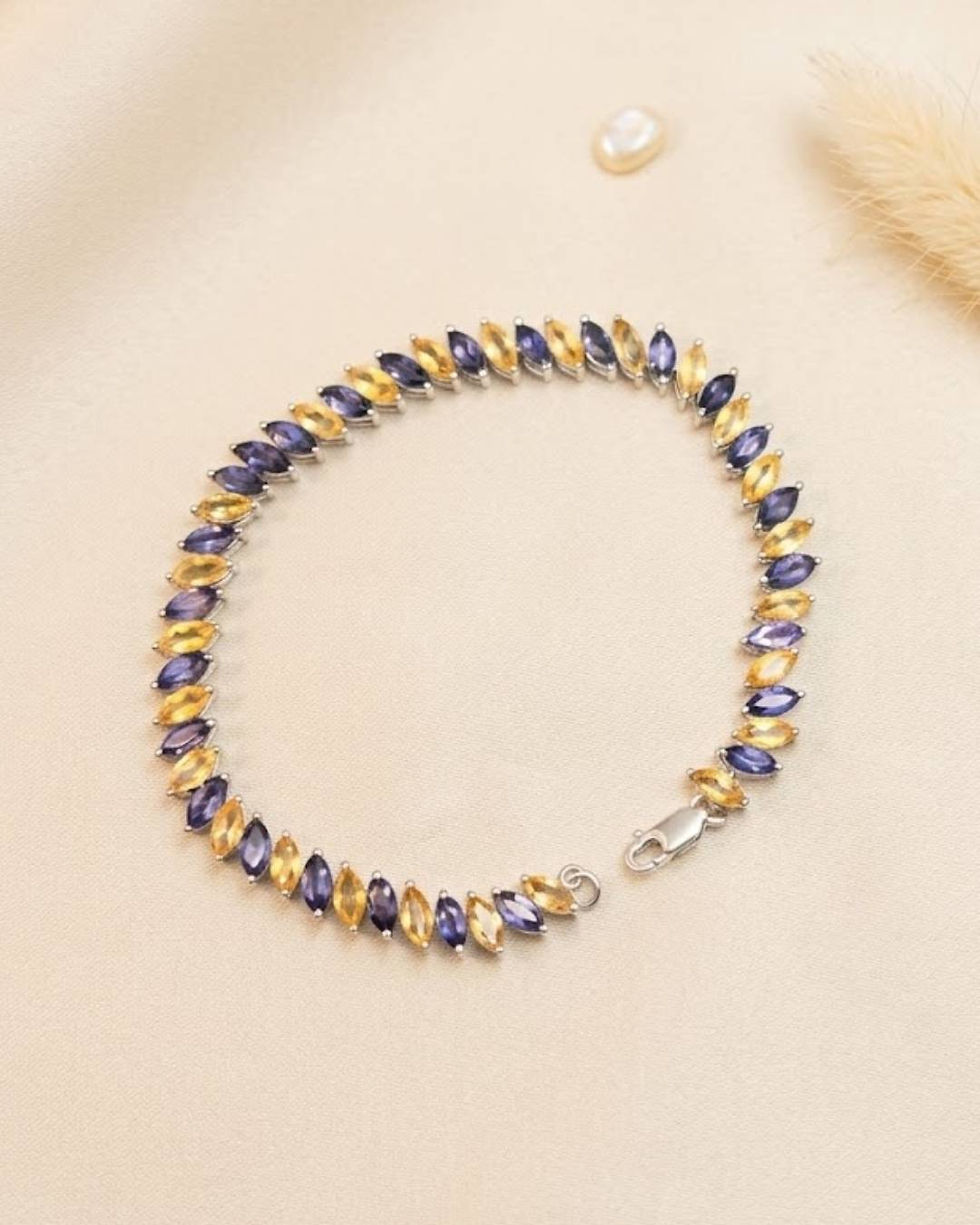 Thumbnail: gift for her silver bracelet