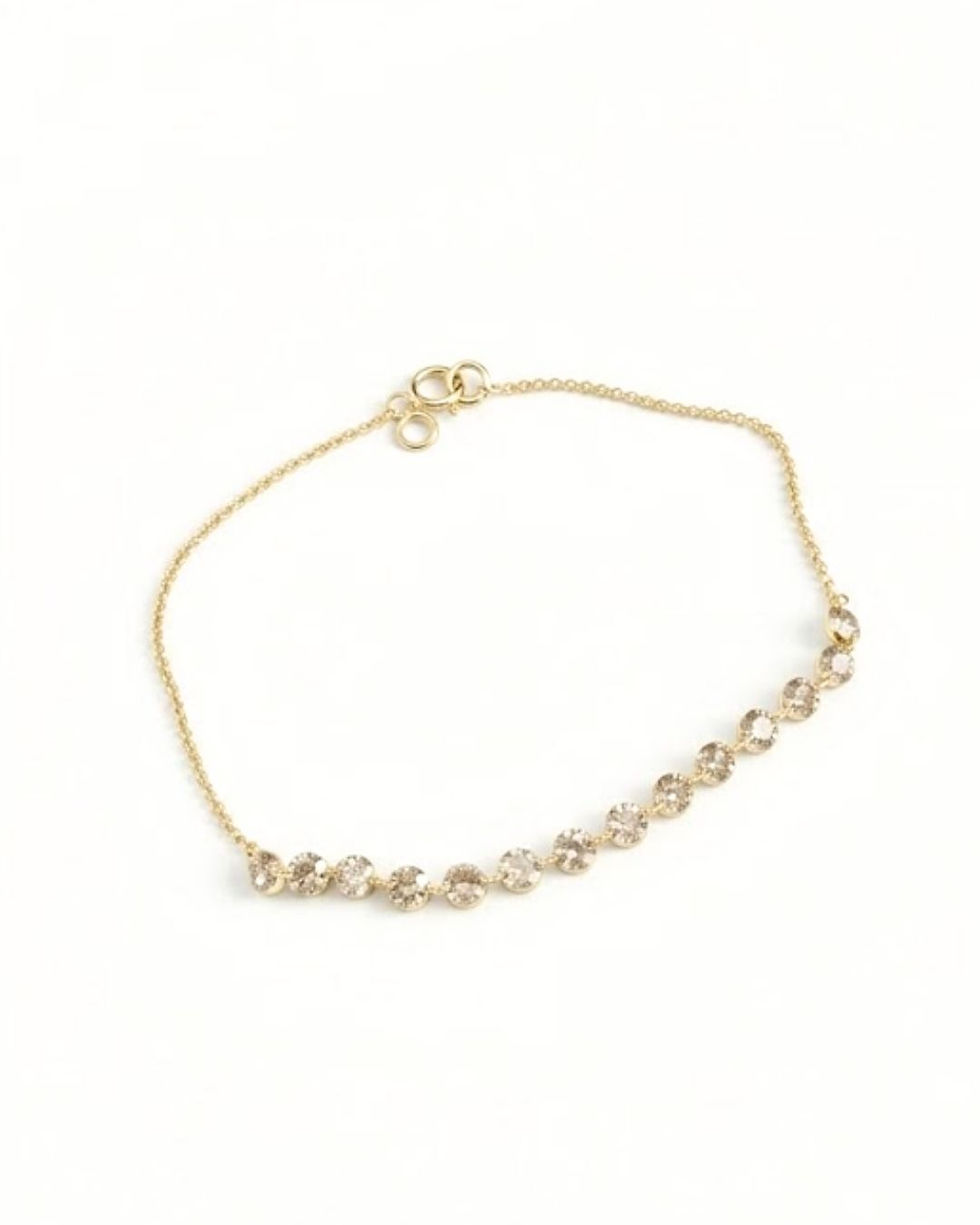 natural diamond tennis bracelet