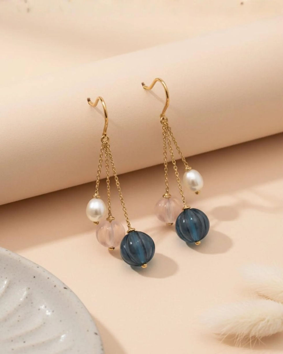 day out gold dangler earrings
