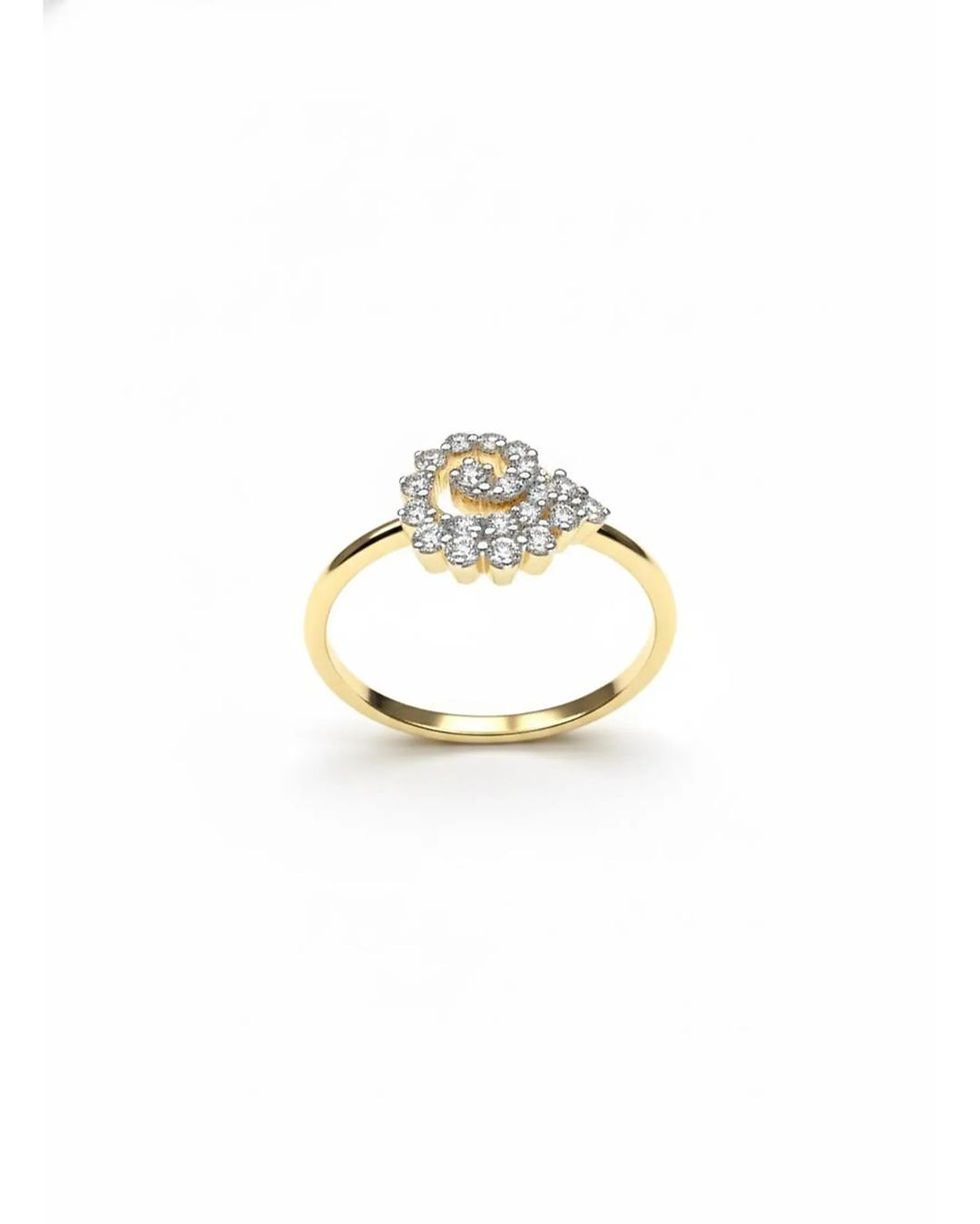 bridesmaid diamond ring gold gift