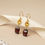 Thumbnail: Delicate birthstone earrings for women and girls