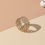 Thumbnail: wedding stack diamond gold ring