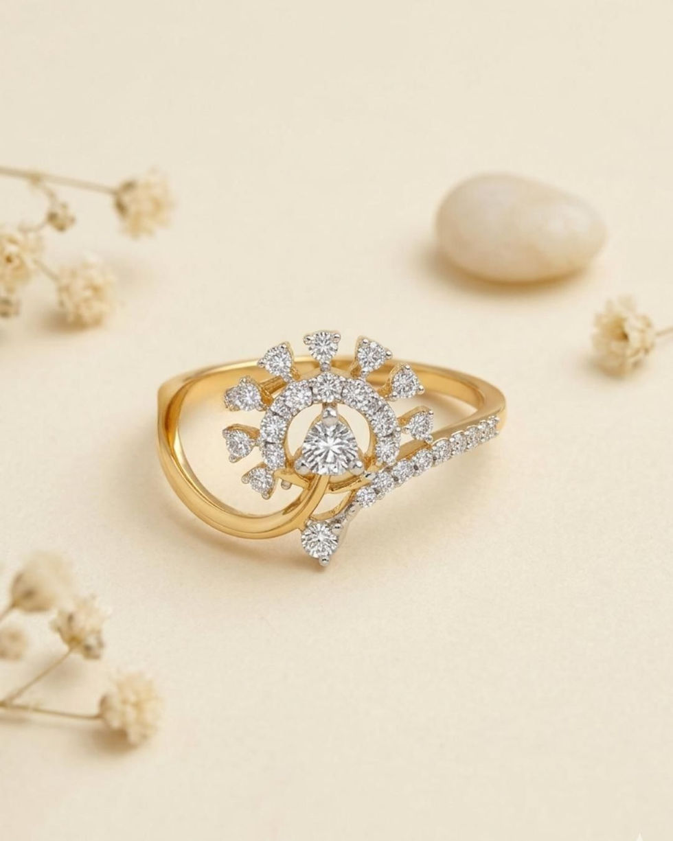 Thumbnail: fine diamond ring 14k 18k gold
